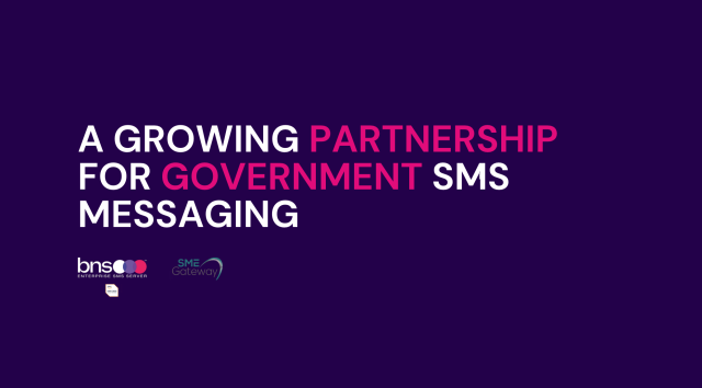 A Growing partnership for Government SMS Messaging